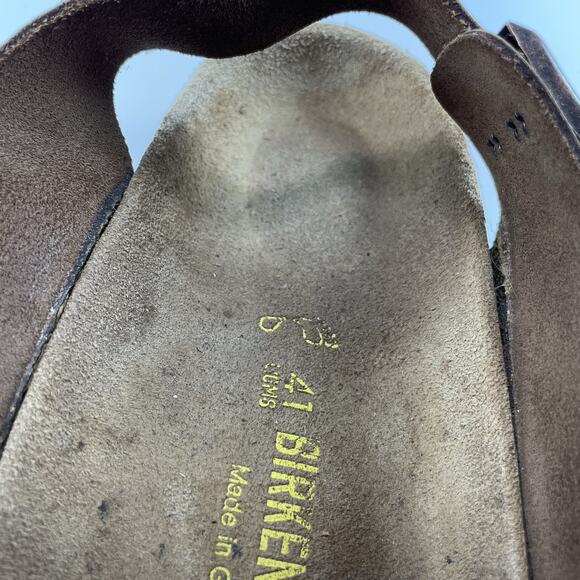Birkenstock Milano Back Strap Sandals Womens Size 41 US 10-10.5 Brown Leather - Picture 8 of 11